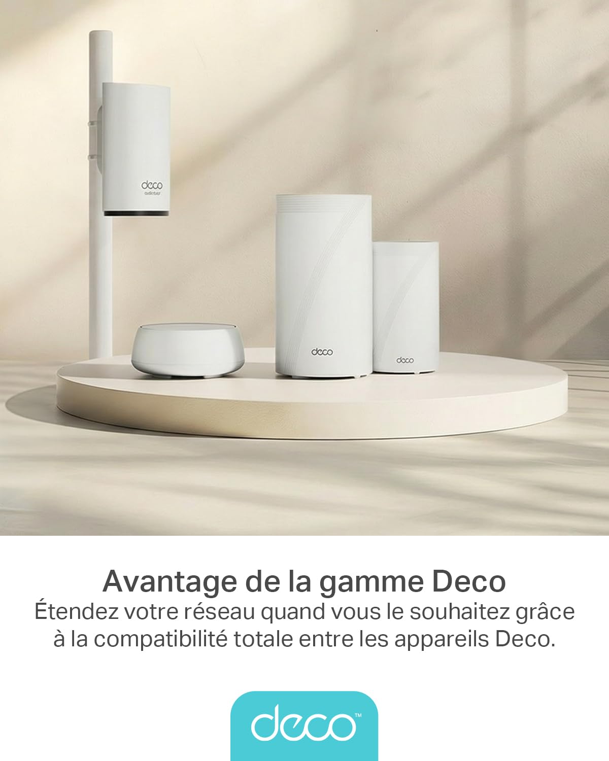 TP-Link Deco M4 (3-pack) Systèmes WiFi Mesh performant - Contrôle parental - Ports Ethernet Gigabit - Couverture WiFi jusqu'à 370m2 - Compatible avec Amazon Alexa et IFTTT, Blanc