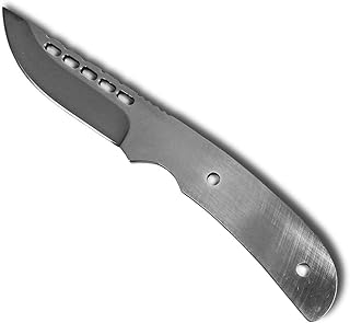Hunting Knife Blade Blank 017 - 9Cr18MoV Stainless Steel - 7" OAL - USA Knifemaker Supply