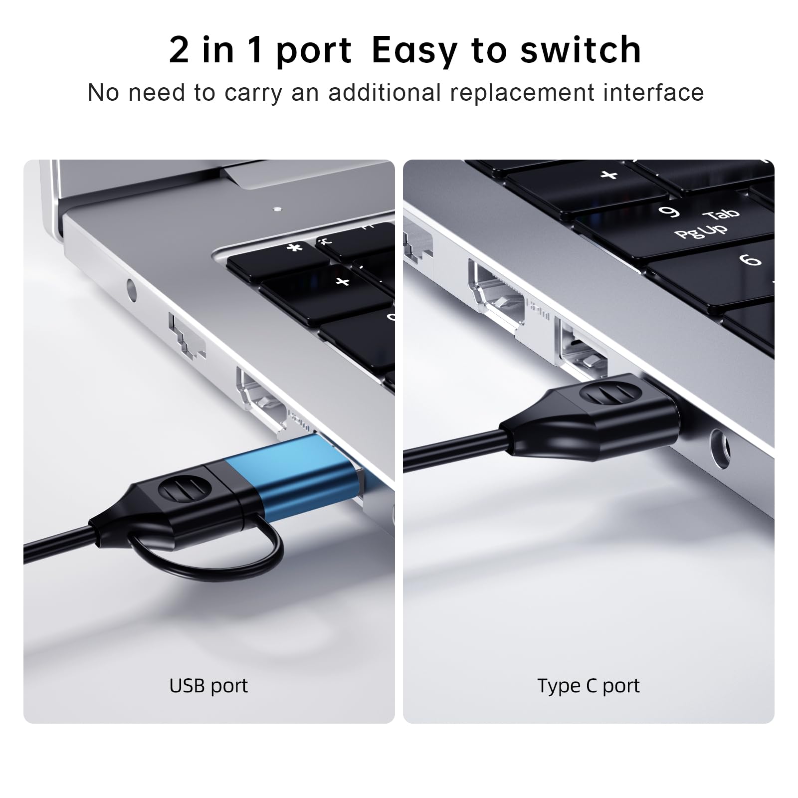 Câble de streaming en direct PD3.0 + carte de capture vidéo de type C HMDI 4K vers USB 3.0 de type C avec capture de jeu vidéo PD 100 W pour l'édition de vidéos, jeux, streaming, enseignement