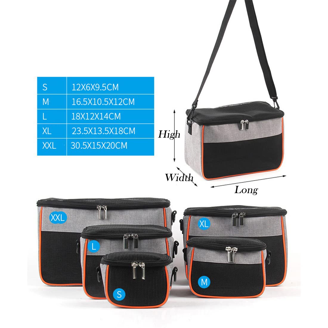 FUNAT Gerbil Carrier, Squirrel Outing Backpack, Small Pet Breathable Handbag Messenger Pet Bag, Groundhog Chinchilla Takeaway Bag