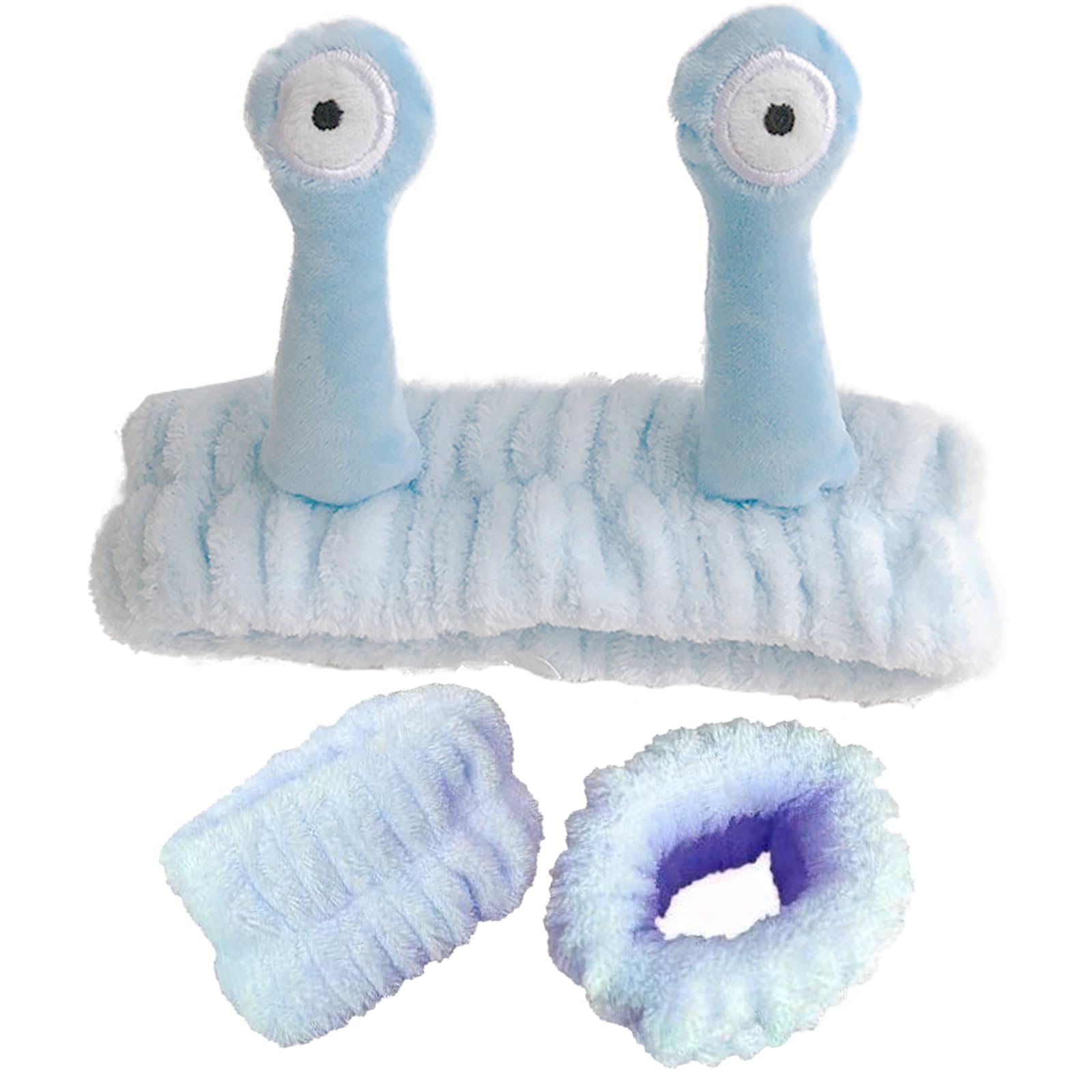 3 Pezzi Fascia Viso 3Paia Fasce da Polso di Lavaggio Spa per Trucco e Lavaggio Viso Fascia Elastica per Spa Yoga Sport Doccia Viso Fascia da Avvolgere per Ragazze e Donne