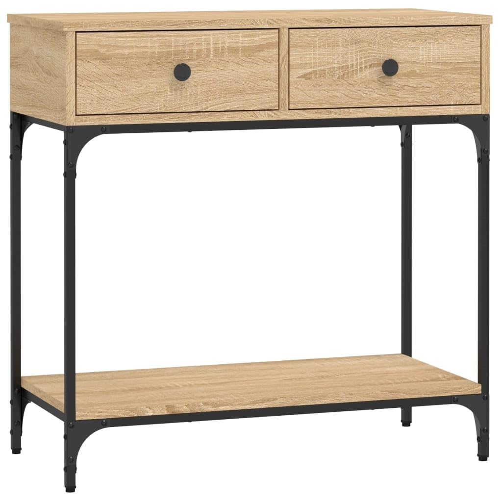vidaXL Tavolino Consolle Rovere Sonoma 75x34,5x75cm Legno Multistrato, tavolino da Divano, tavolino da corridoio, tavolino consolle da Soggiorno