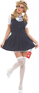 Adult School Girl Costume, Women’s Schoolgirl Outfit, Nerd Costume for Women, Fun School Girl Attire