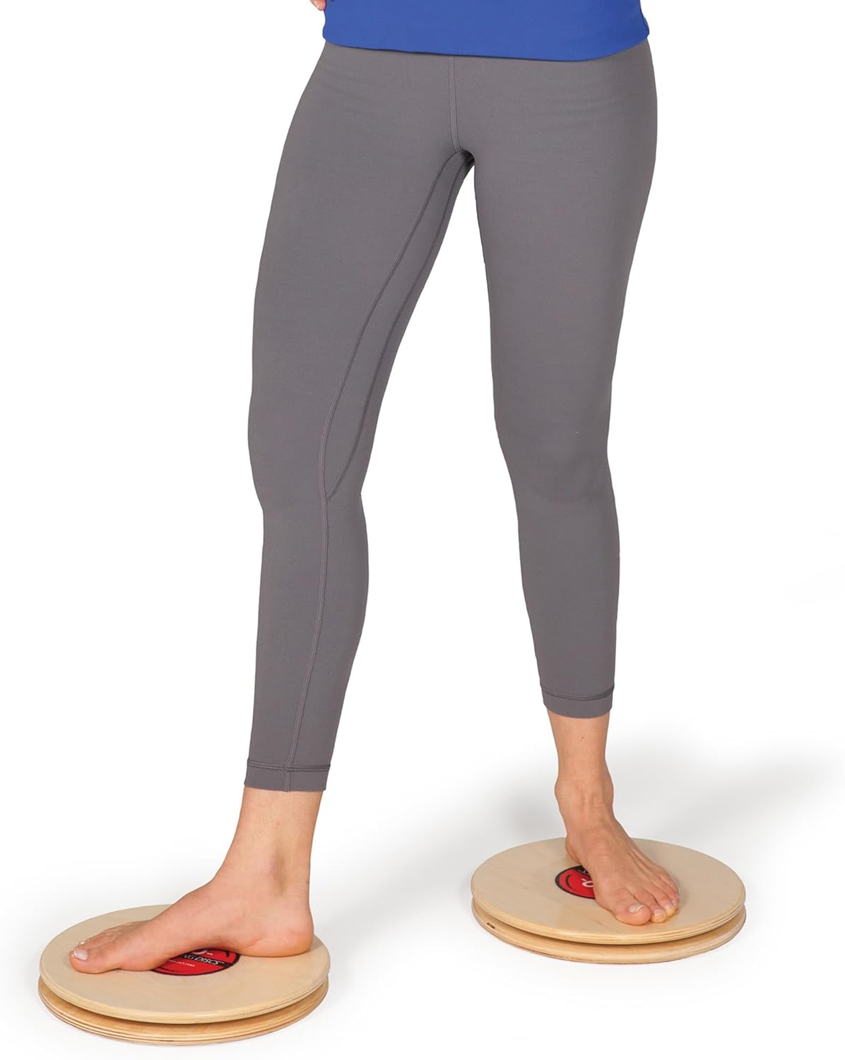 OPTP Pro Rotating Discs (Pair) – 11” Wooden Rotator Discs for Strength and Balance Training, Use as Pilates Discs, a Twist Board for Exercise or Core Workout, and Range of Motion - Made in the USA