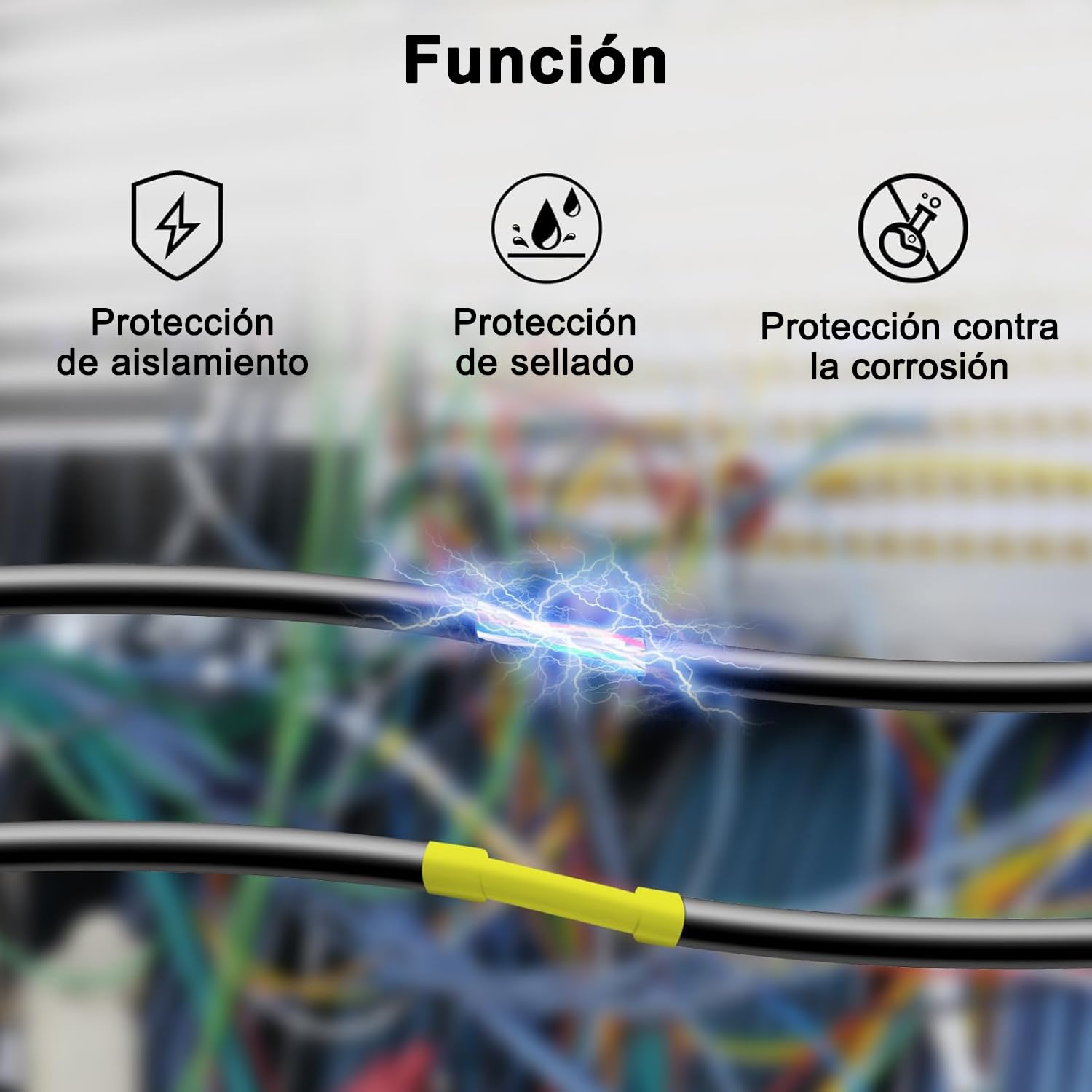 Paquete 8 Repuesto para 1805444 Negro sobre Amarillo 6mm compatible Dymo