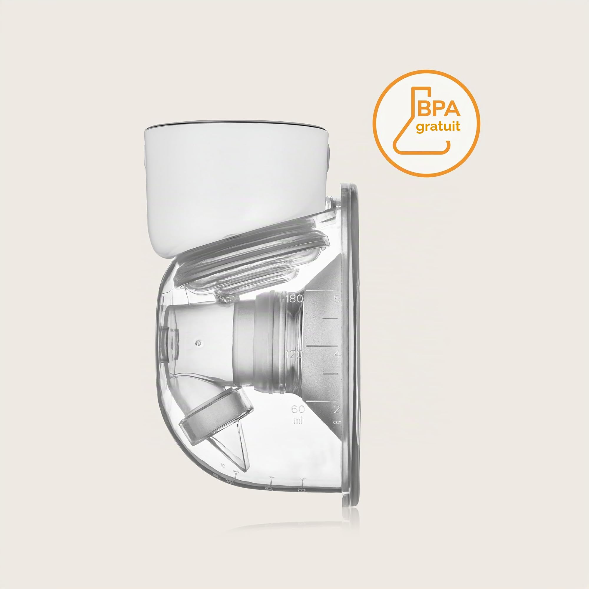 Lionelo Fidi Free Simple Tire-Lait Électrique Portable Mains Libres 180 ml | 2 phases, 9 niveaux, autonomie 180 min, 5 téterelles en silicone 15–24 mm, écran numérique, minuterie, pause, USB-C, sans BPA