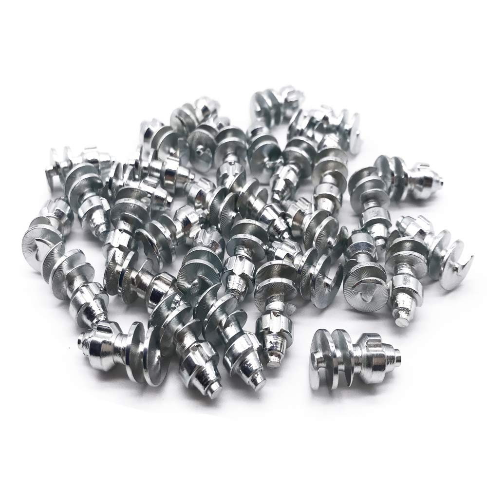 Screw in Tire Stud,Spikes for tire,Marrkey 100PCS Steel Body Carbide Tips [Security Anti-Skid] Wheel Tyre Snow Tire Spikes for Loaders Tractors Skid Steer Tires &amp; Tracks MS1910(8 x 19mm)