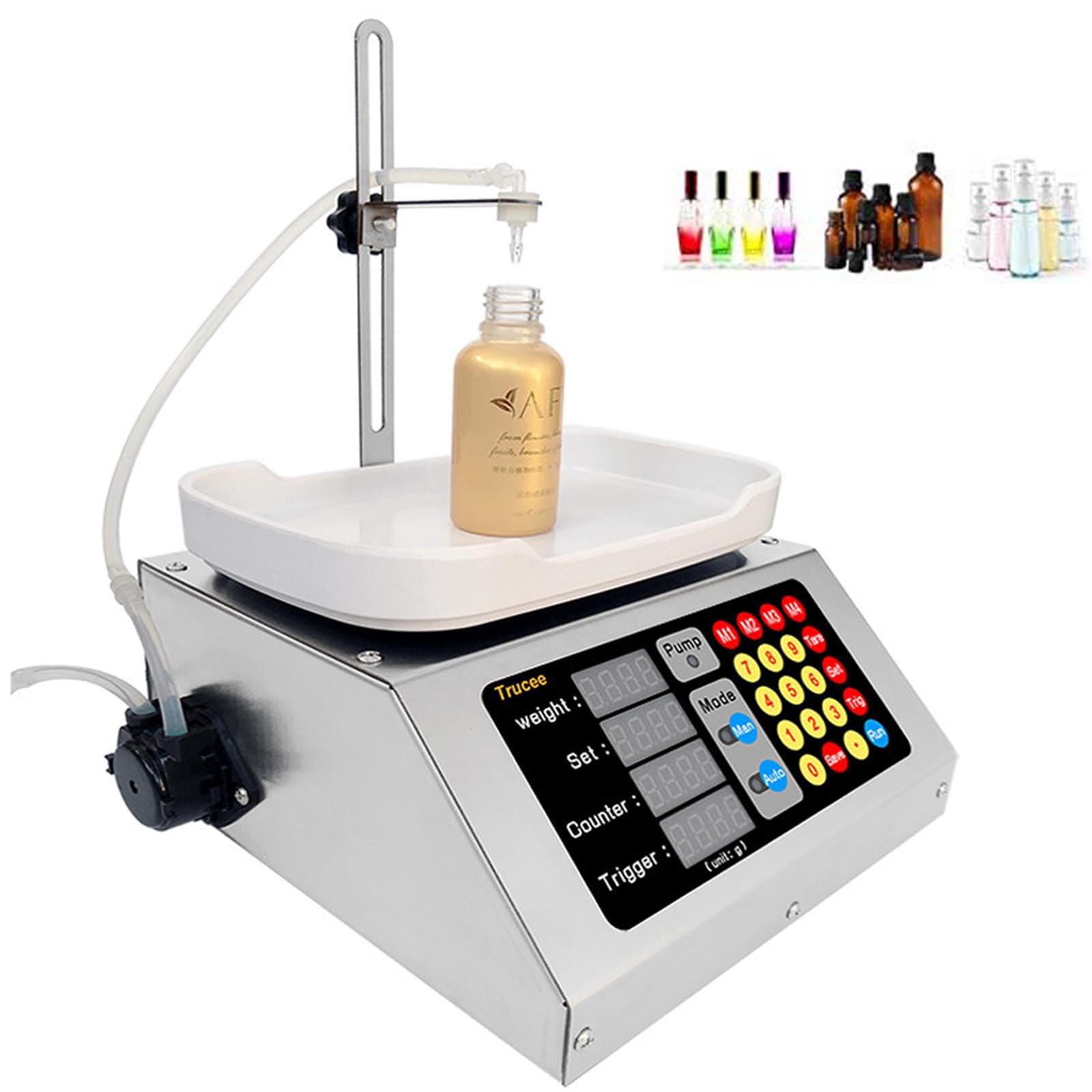 AYCDL Liquid Filling Machine,Automatic Quantitative Digital Liquid Filler,Weighing Liquid Filling Machine 3-500ml for Perfume/Essential Oil