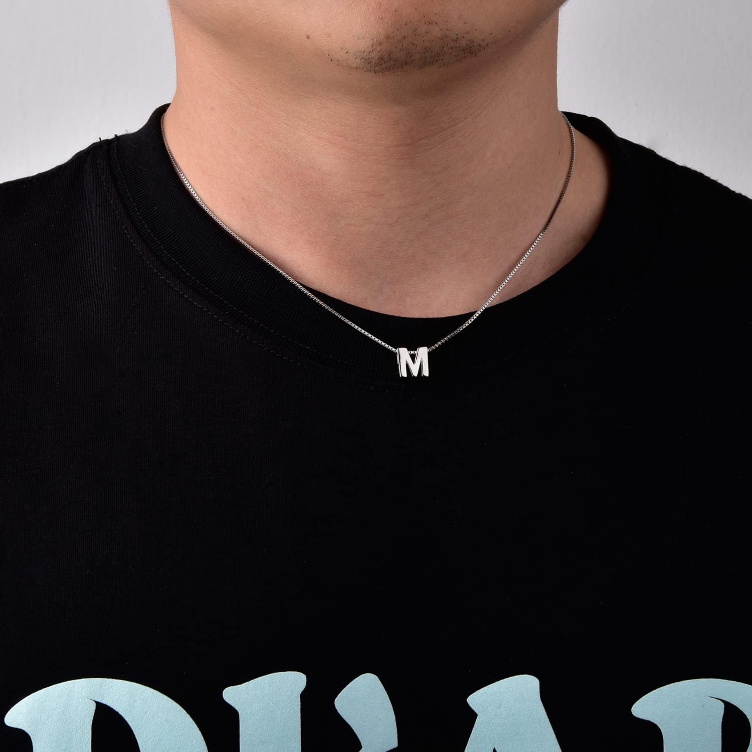 CANDYFANCY Initial Necklace 925 Sterling Silver Letter Pendant Personalized 26 Alphabet Necklace for Women Men A-Z - Image 7