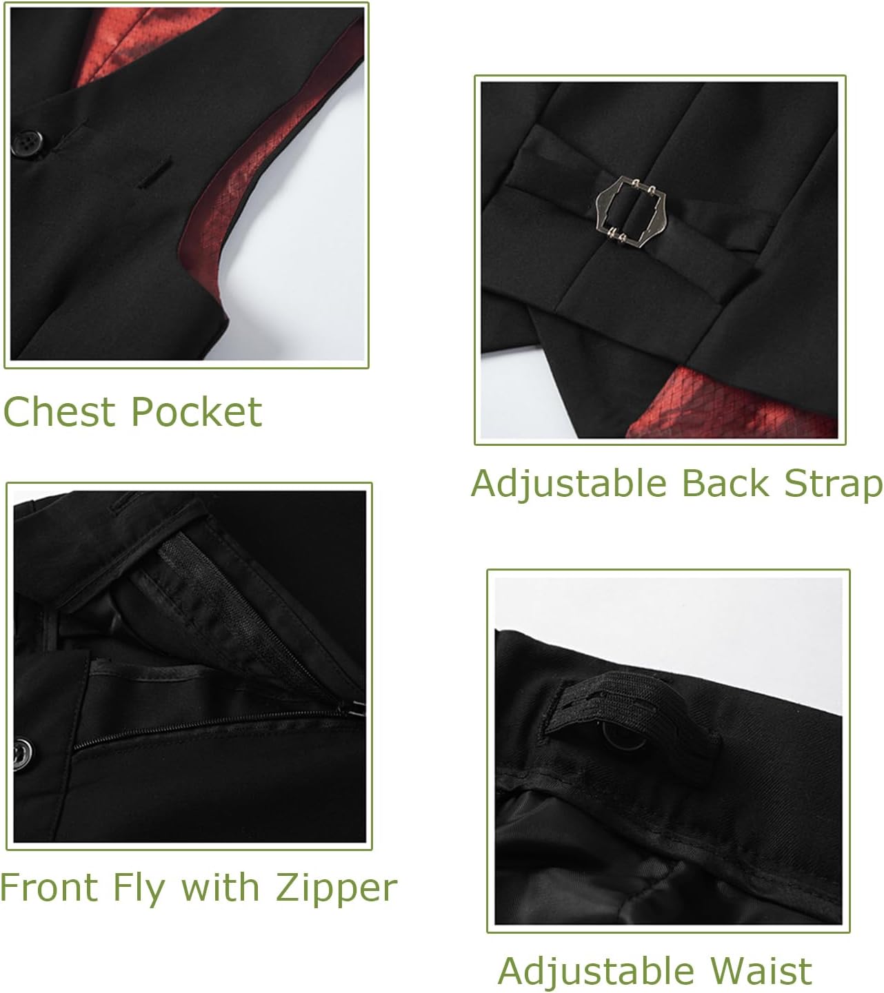 Boys Suits for Kids Toddler Tuxedo Boys' Formal Suit Set Slim Fit Wedding Ring Bearer Outfit - Image 4