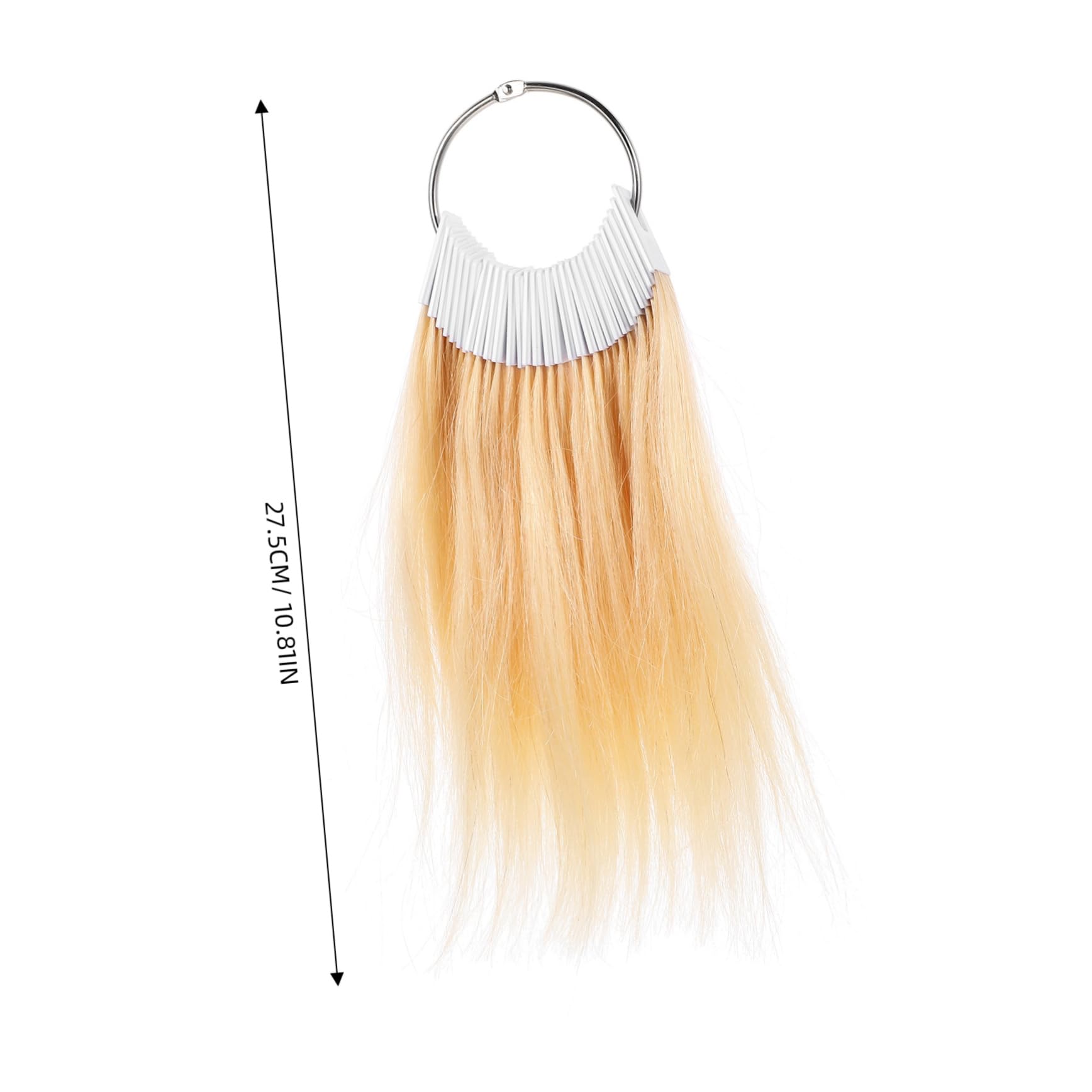 PACKOVE 30 Echthaar Farbproben für Friseure Haarfarben Testmuster Echthaar Farbringe für Salon mit Natürlicher Farbe und Realem Haar zum Experimentieren