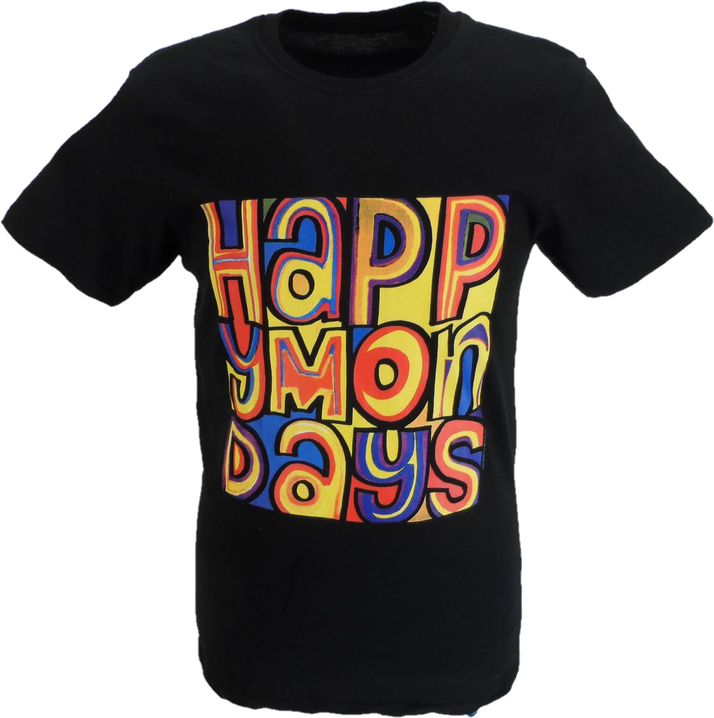 Mazeys Mens Official Happy Mondays T Shirts (UK, Alpha, L, Regular, Regular, Hits Logo)