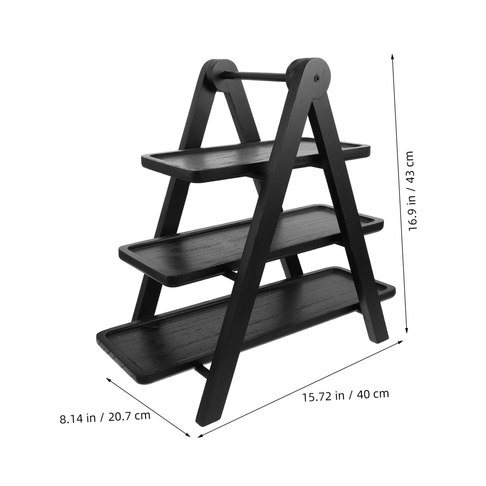 MAGICLULU Soporte para Cupcakes Bandeja De Madera para Servir Expositor De Alimentos De 3 Niveles para Estofados Y Bufés Estante De Almacenamiento Multicapa Que Ahorra Espacio