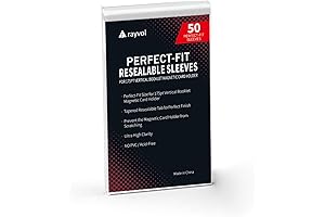 Rayvol Resealable Team Bags for 175PT Vertical Booklet Card Holder