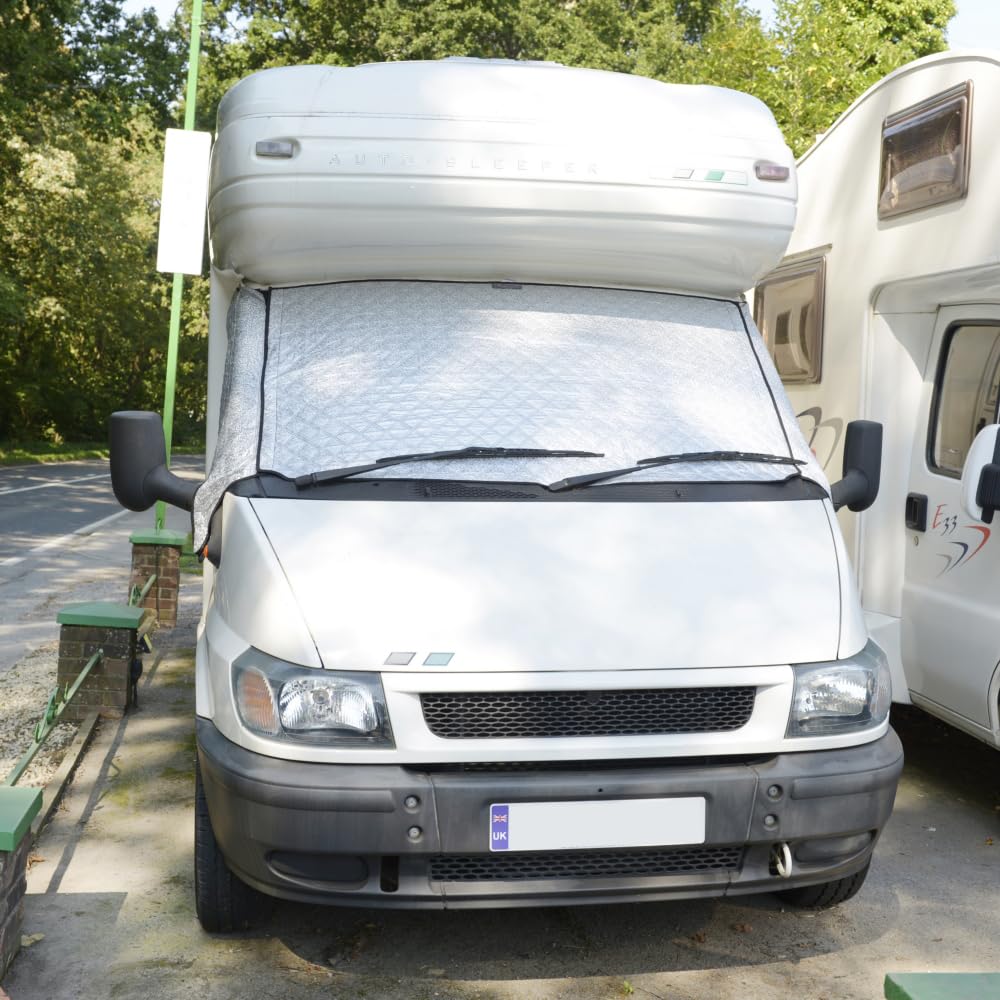 UK Custom Covers Housse Pare-Brise Thermique Argentée Pour Ford Transit Van 2000-2013