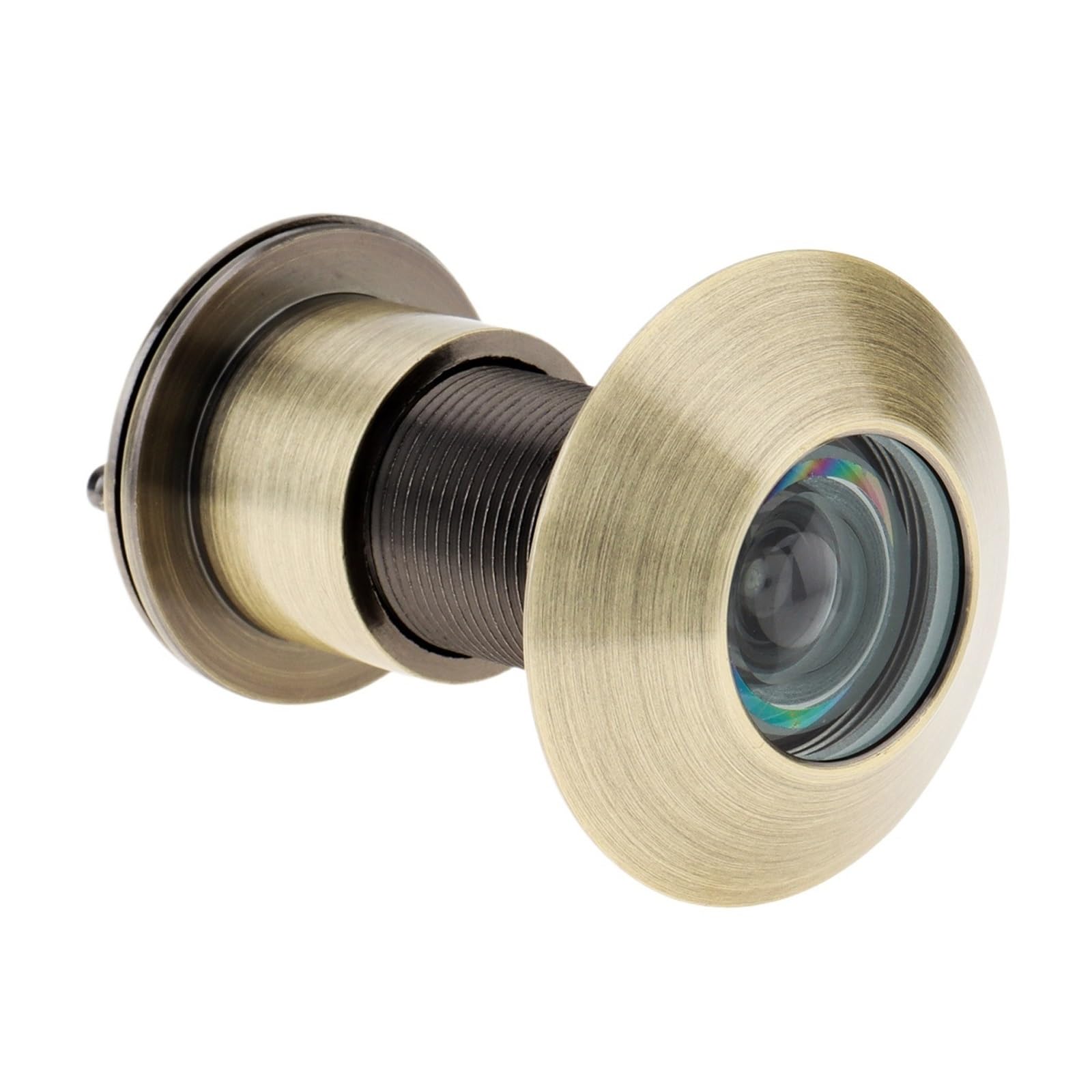 Giuplokid Bronze Door Viewer Spy Hole, Brass 220 Degree Door Peephole Glass Lens 1.61-2.08 Inches Multicolor(Bronze)