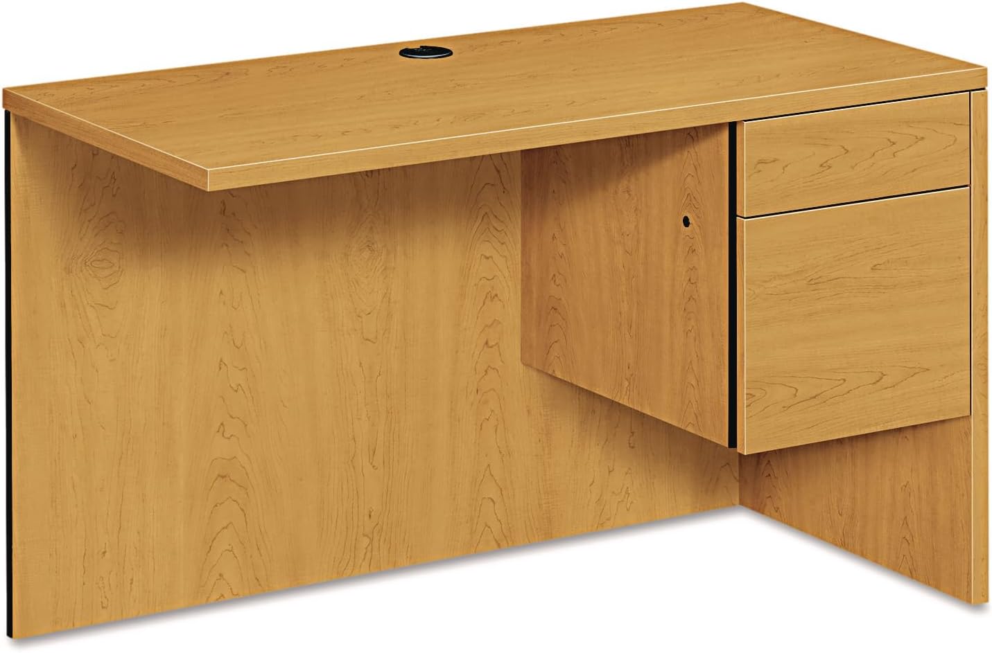 HON 10500 Series Laminate Desk Ensembles-Right Return, f/left ped.desk, 48"x24"x29-1/2", Harvest