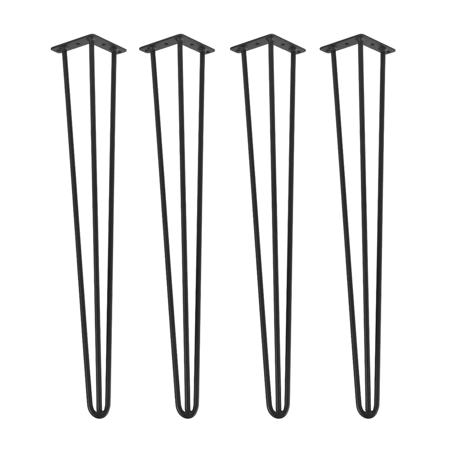 Gambe per tavolo a forcina ispessite,Gambe per mobili in ferro,Gambe di ricambio nere,Saldando saldamente,Altezza regolabile,Non danneggia il pavimento,Semplice/Creativo,Bagno/Armadio/Tavolo