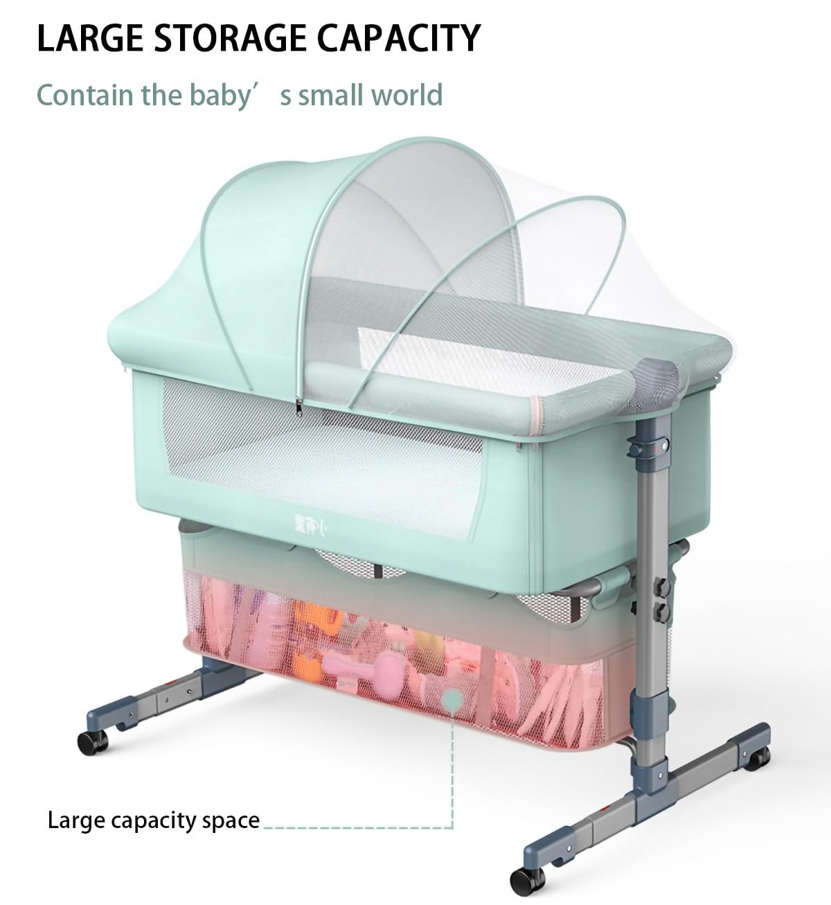 Portable Bed Nordmiex Portable 3-in-1 Travel Baby Crib With