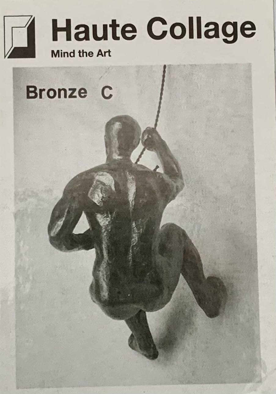 Creatieve De Klimmer Mensen Hars Klimmen Man Muur