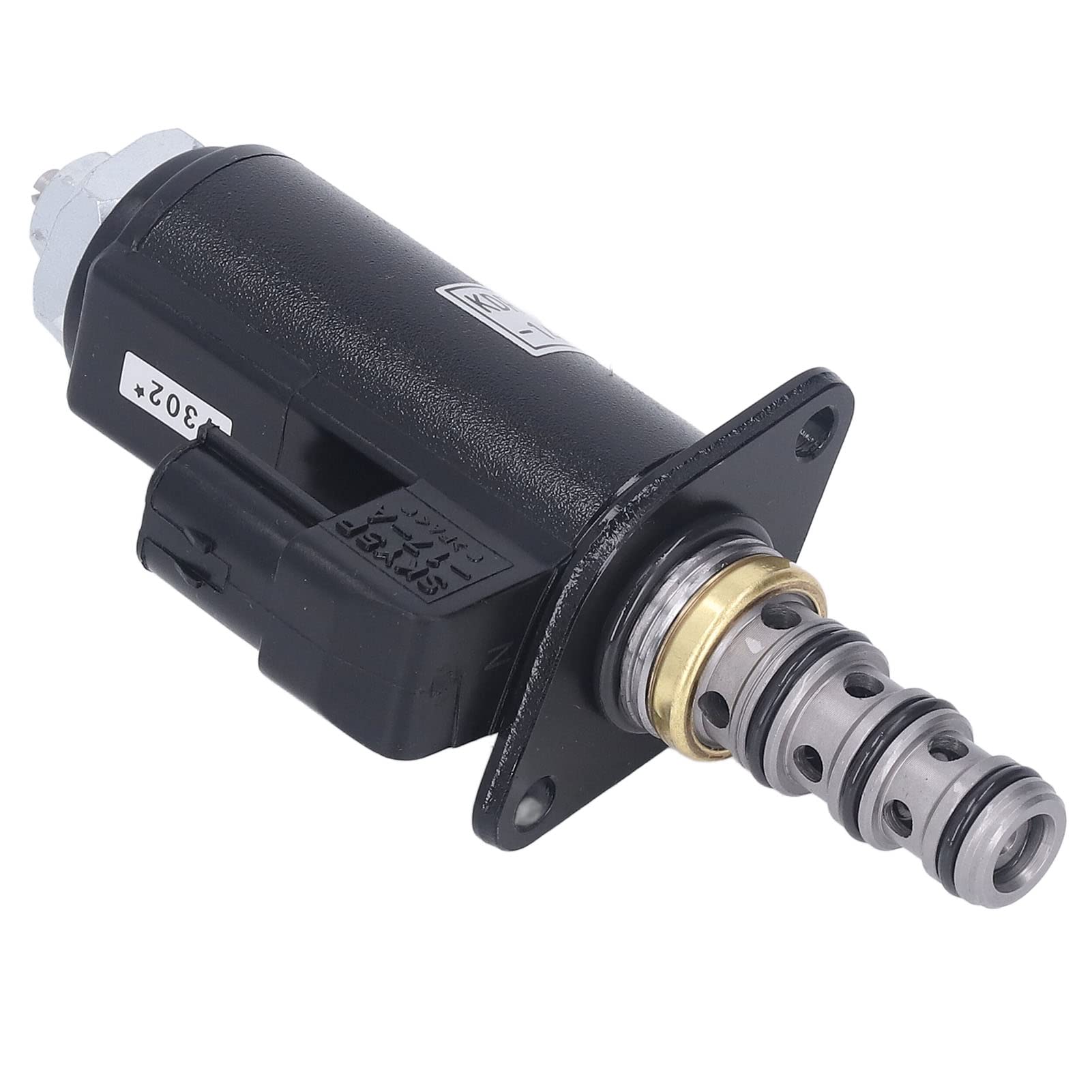 Hydraulic Pump Control Valve, Easy to Install High Hardness Electric Solenoid Standard Size Alloy Steel KDRDE5K 31 for Excavator Repair