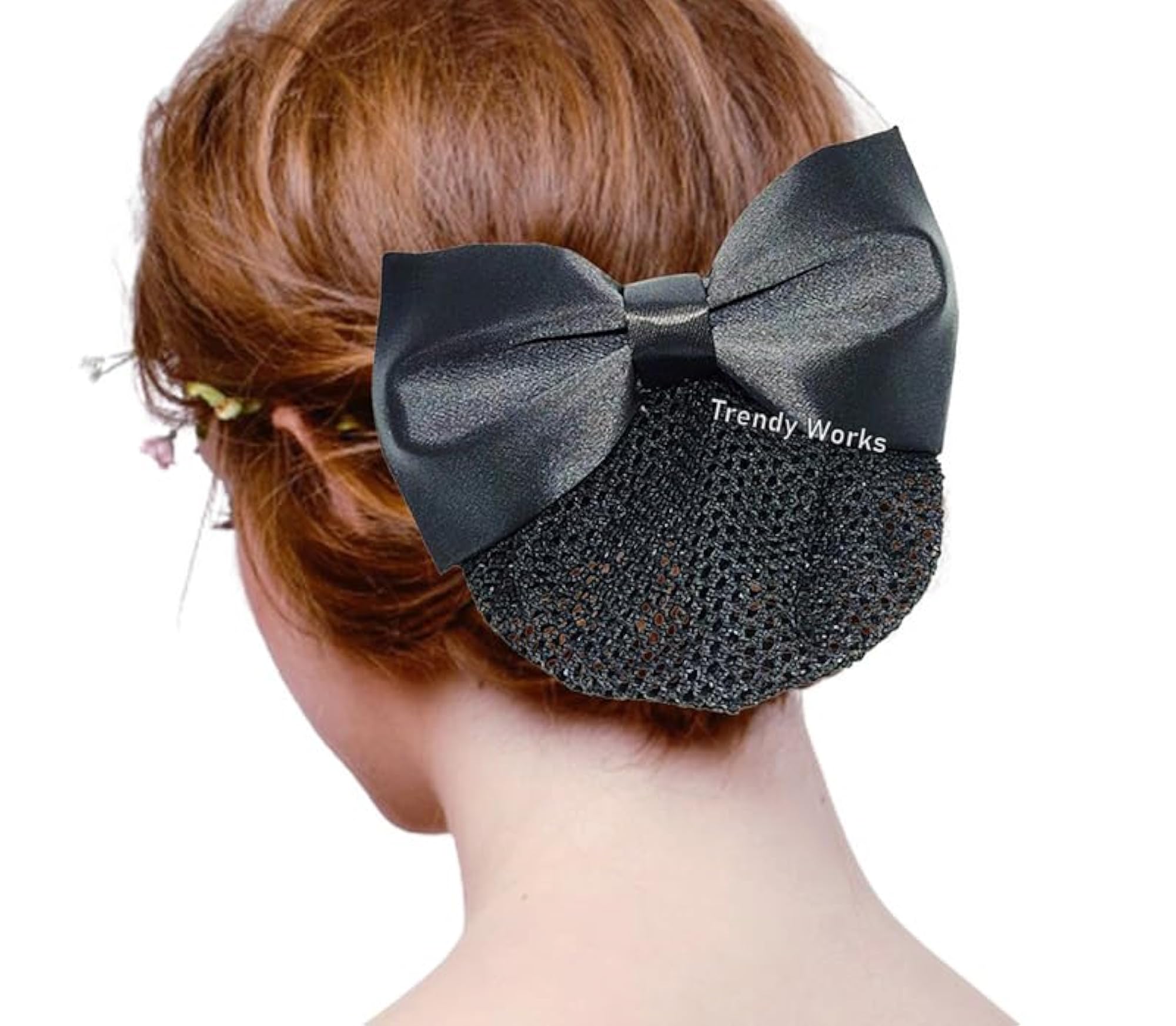 2 Pieces Bow Juda Net Barrette Bow Hair Clip Set