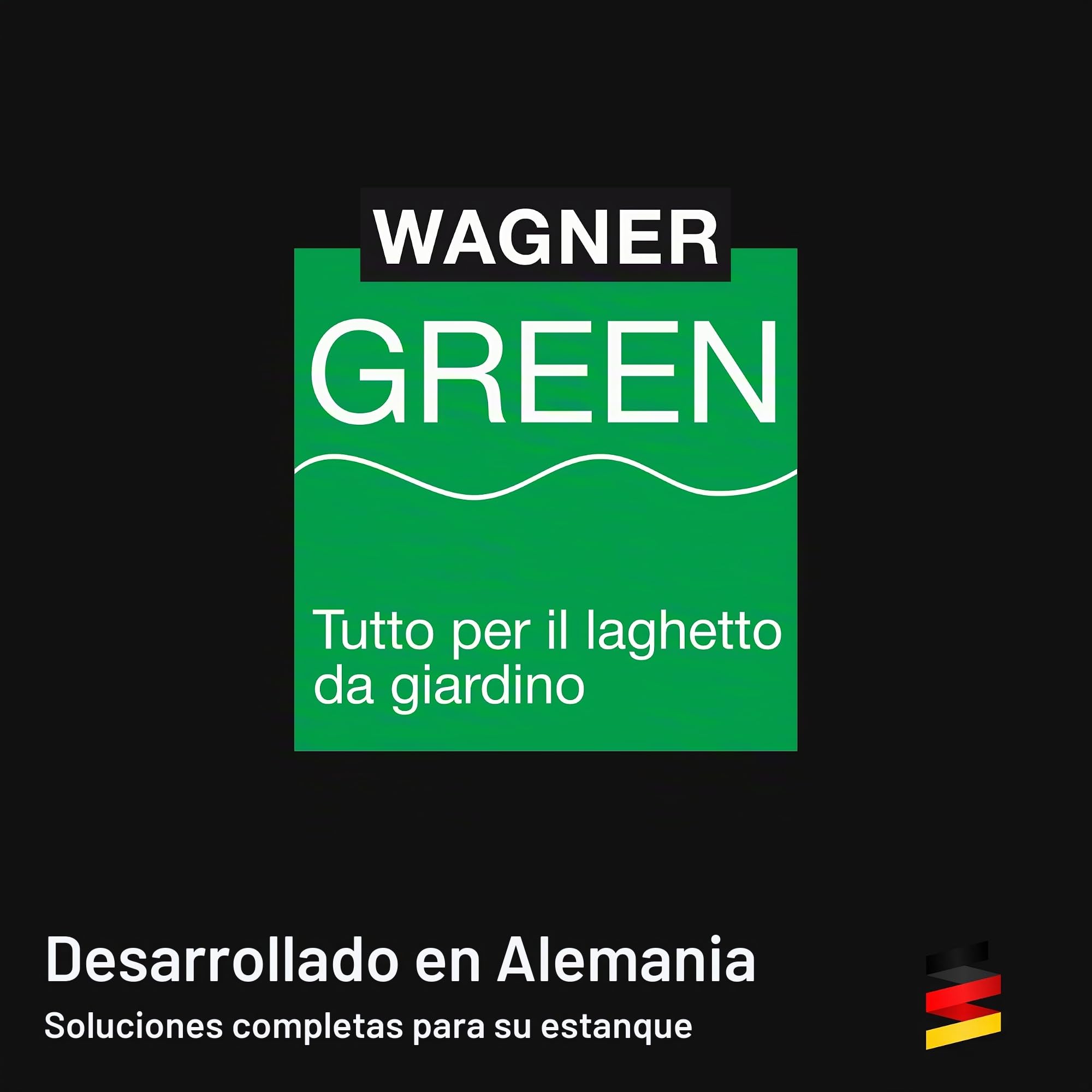 Wagner Green Adhesivo subacuático para piscina, acuario y estanque MS pegamento de polímero, negro, 310 ml, en cartucho DIN, reparación especial, sellador, adhesivo estanque, sellado láminas PVC EPDM