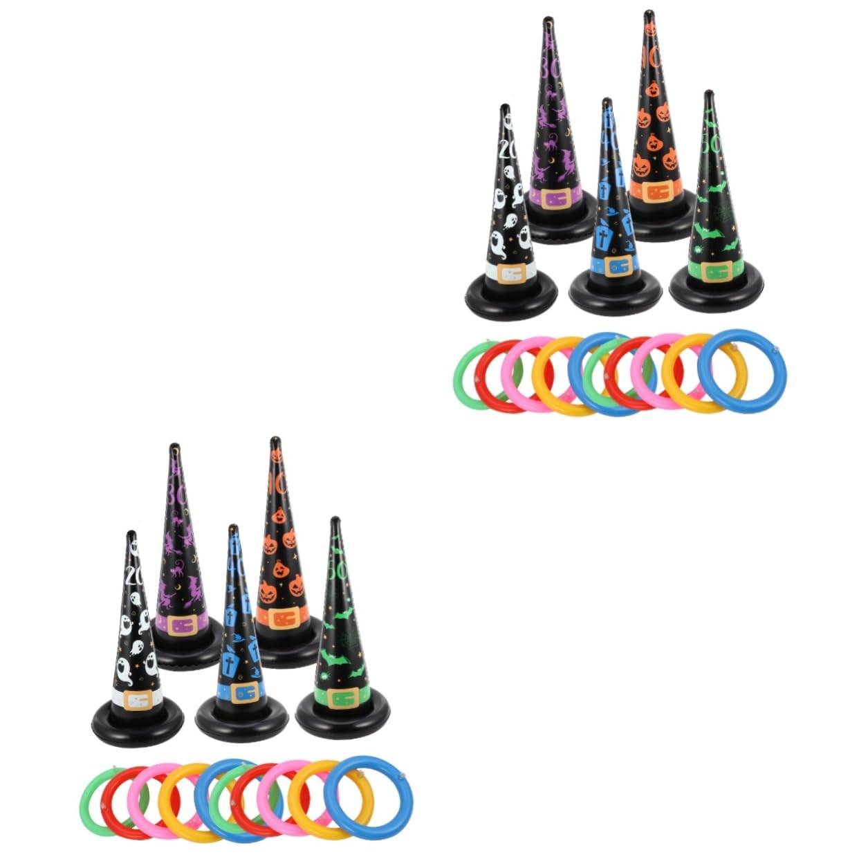 BESPORTBLE 2 Ensembles De Virole De Chapeau De Sorcière Gonflable Jouet Extérieur Jouets D'Extérieur Jeux De Fête pour Enfants Jouet Amusant Jouets De Jeu en Plein Air pour Enfants Jeu