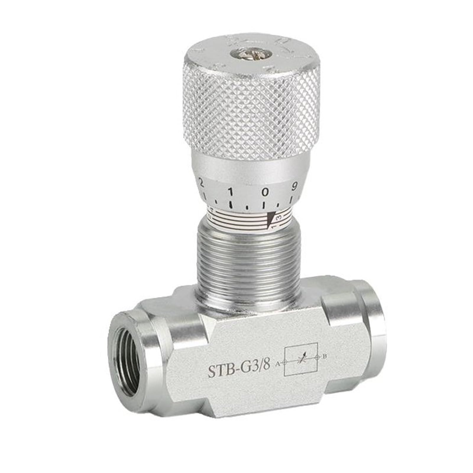 Vanne papillon pour vérin hydraulique compacte avec raccord STB-G1/2 robuste