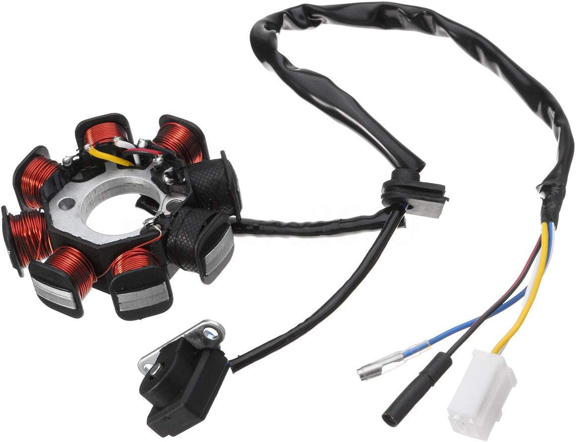 New Alternator Stator 8 Coil 8 Pole 4Wire GY6 50cc
