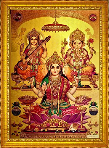 Image of ADA Handicraft Aluminum Plated Wood Photo Frame (35 x 25 x 1 cm, Multicolour)