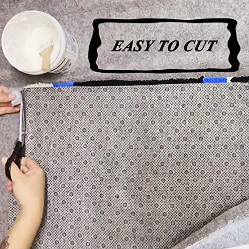 JoliJour Tufting Gewebe, 1.8*1m Teppichunterlage, Rutschfestes Vinyl-Rückseite, Stoff Mit Pflaumenblüten-Muster, für Primäre Tufting-Tücher, Teppich, Stanznadelgewebe, Grundgewebe