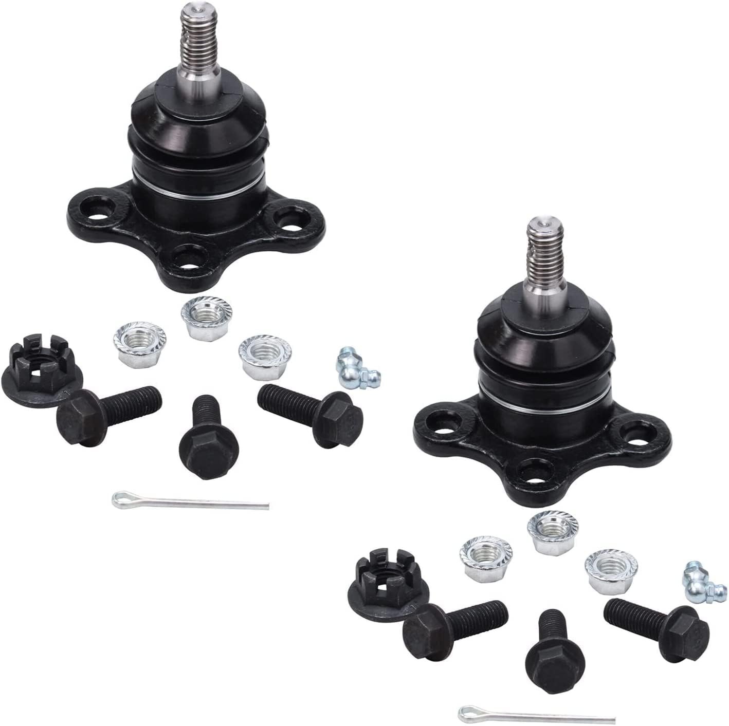 Detroit Axle - Front 10pc Suspension Kit for 2004-2005 Chevy Colorado GMC Canyon, 2006 Isuzu i-350, 4 Lower Upper Ball Joints 4 Inner Outer Tie Rod Ends 2 Boots Replacement