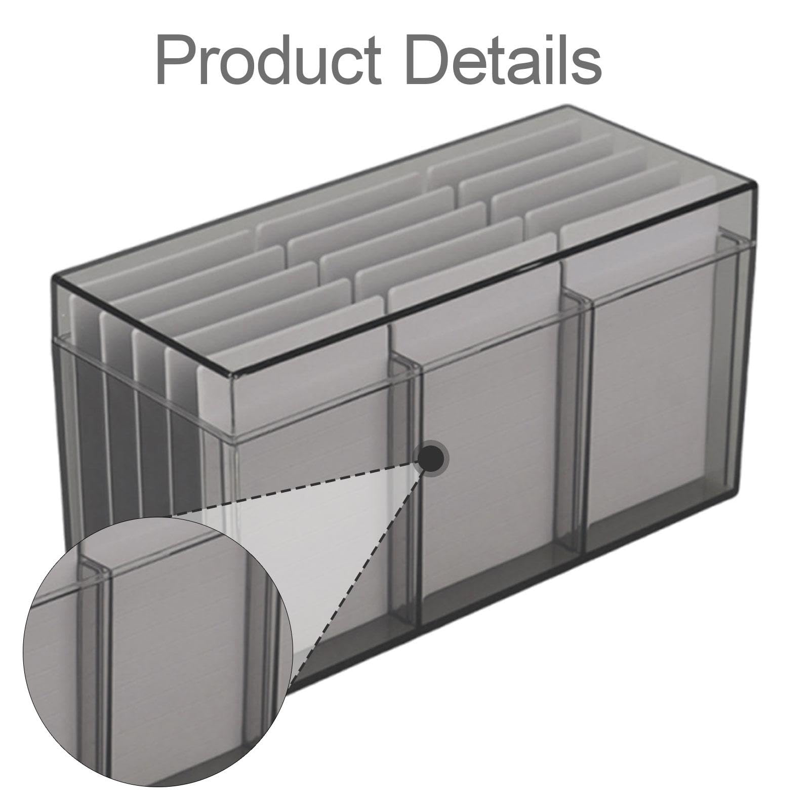 Boîte de Rangement pour Cils Contenant à Maquillage Porte-palette Étui à Faux Cils Organisateur de Plateau à 15 Niveaux Anti-poussière Adapté pour, Noir