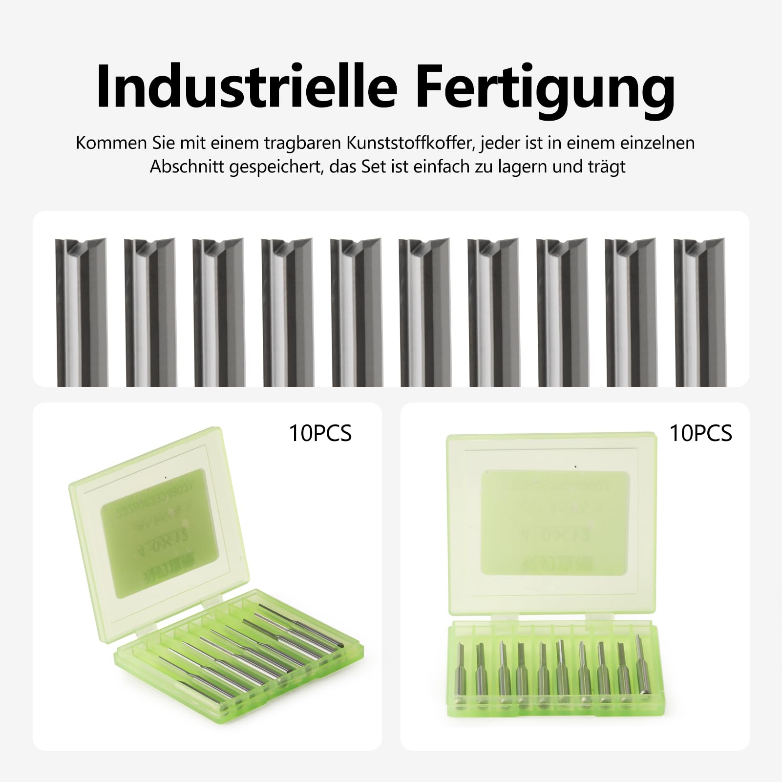 Zestaw 5 frezów do rowków 6 mm, trzpień 6 mm, frezy do routera, 2 flety, proste frezy do drewna, 22 mm, długość cięcia CNC, zestaw narzędzi do obróbki drewna