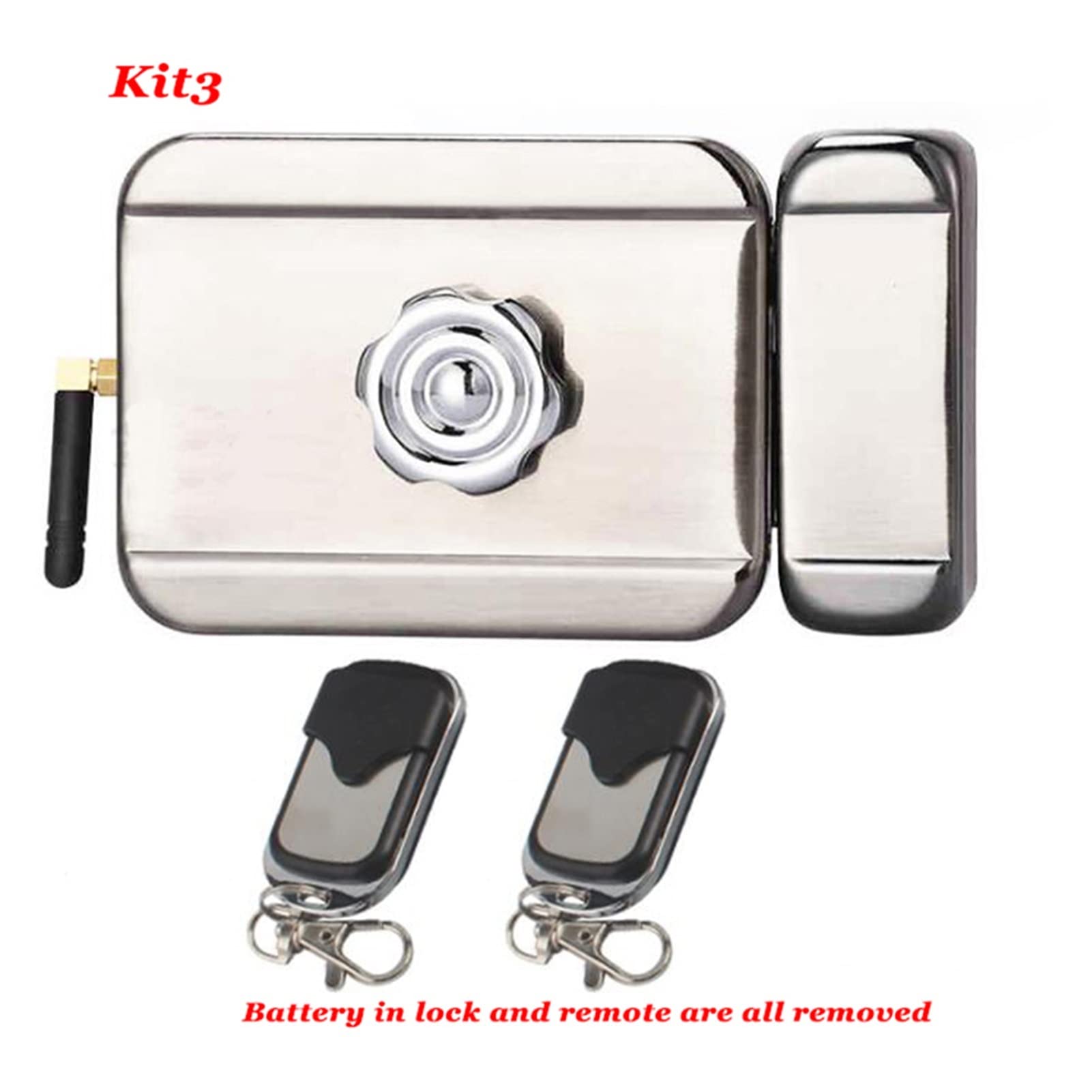 VChics Serrure de porte intelligente, AA Contrôle électrique à distance du verrouillage Clé de porte électronique Système contrôle d'accès la maison(Kit4)