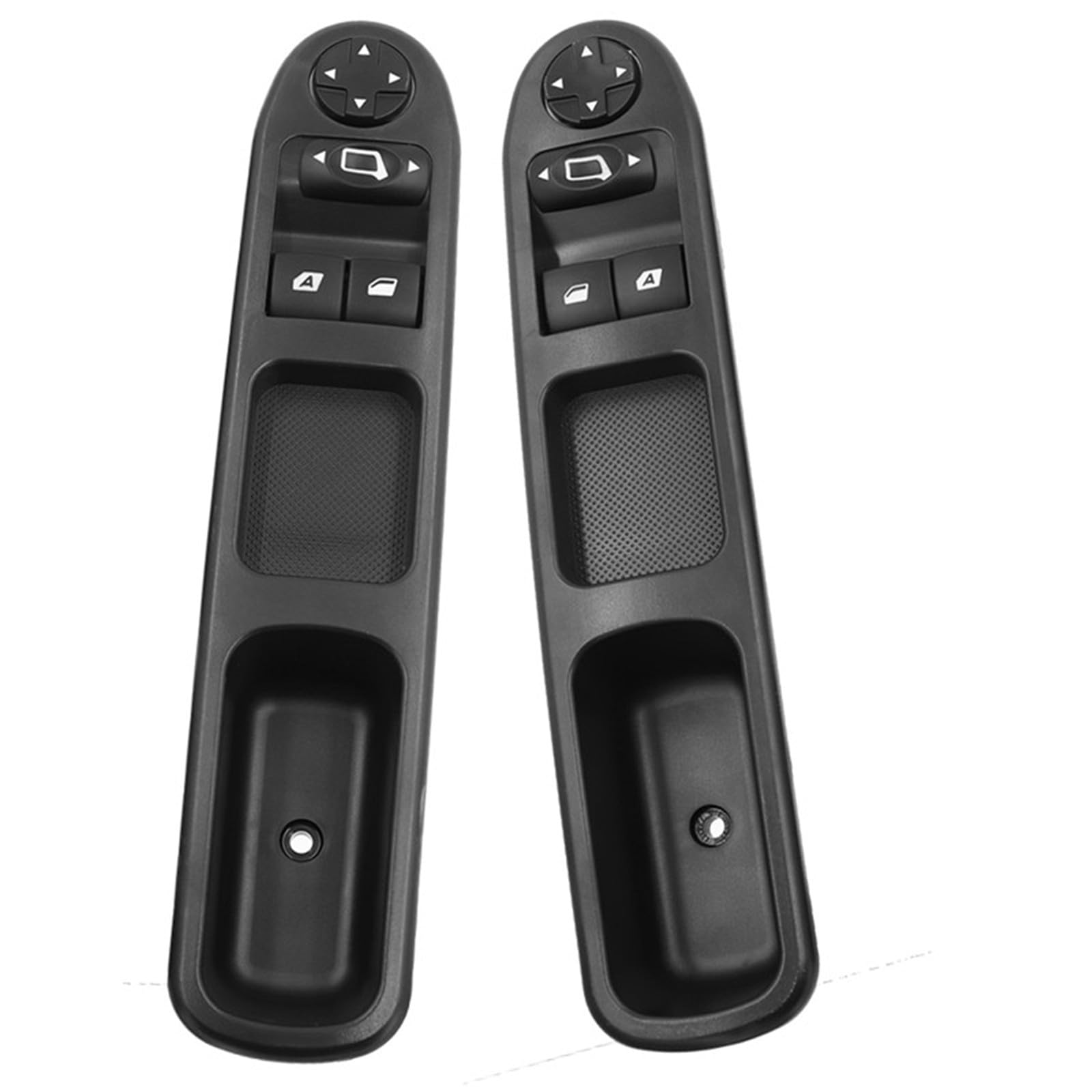 KAOLALI Commande Leve Vitre 207 Passager + Côté Conducteur 2 Pièces, Interrupteur de Lève-Vitre 207 pour Peugeot 207 Citroen c3 6554.QC, Bouton électrique Fenêtre 6 broches 6490HQ 6554HJ