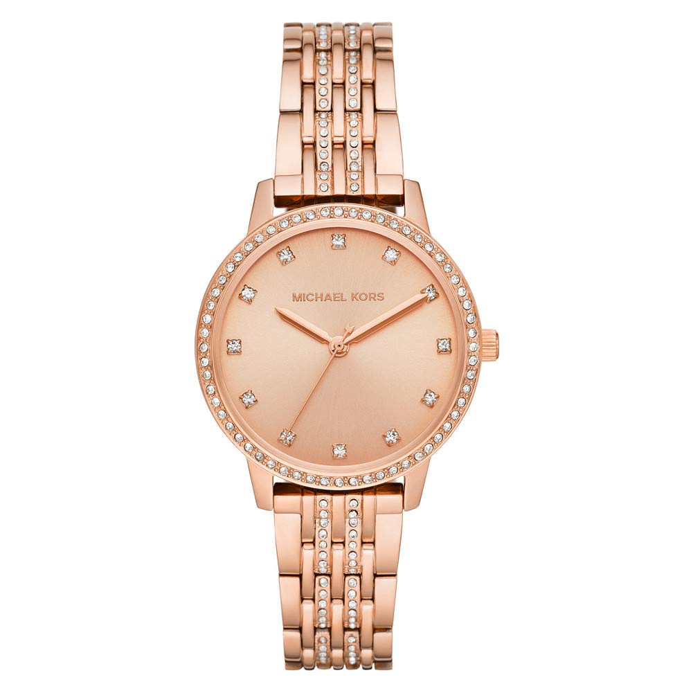 Michael Kors Melissa Watch for Women, Quartz three hand movement with Stainless steel strap