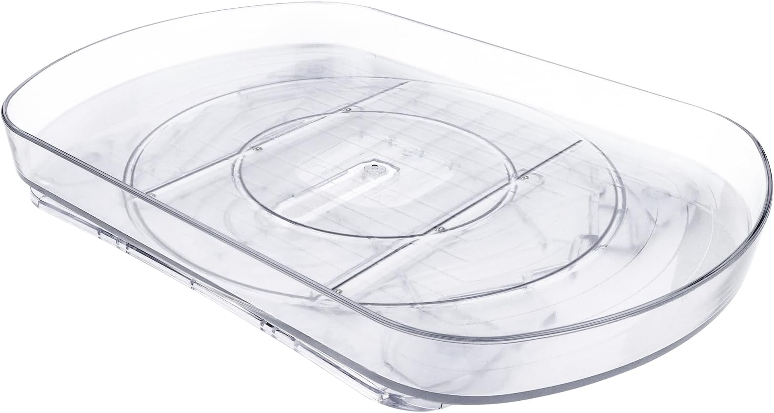 Amazon.com - Lazy Susan Organizer for Refrigerator Clear Rectangular ...