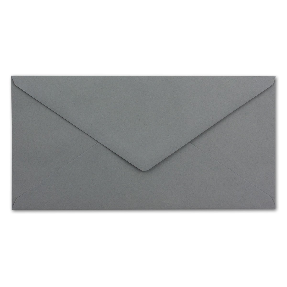 50x Envelope DL Format, Wet gummed Closure, Metallic Silver Interior - Graphite Grey, graphite grey | Silver - Image 2