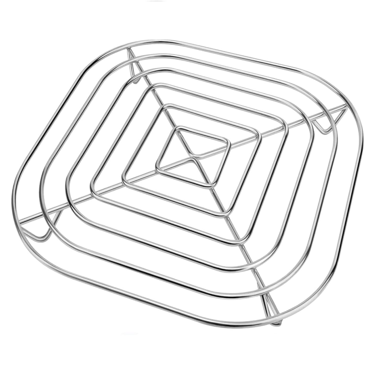 Rejilla Air Fryer INOX 304 para Ninja CRISPi Recipiente Vidrio 3,8 L, Accesorios Air Fryer sin Recubrimiento, lavavajillas, Apto para Horno, circulación del Aire para Resultado crujiente