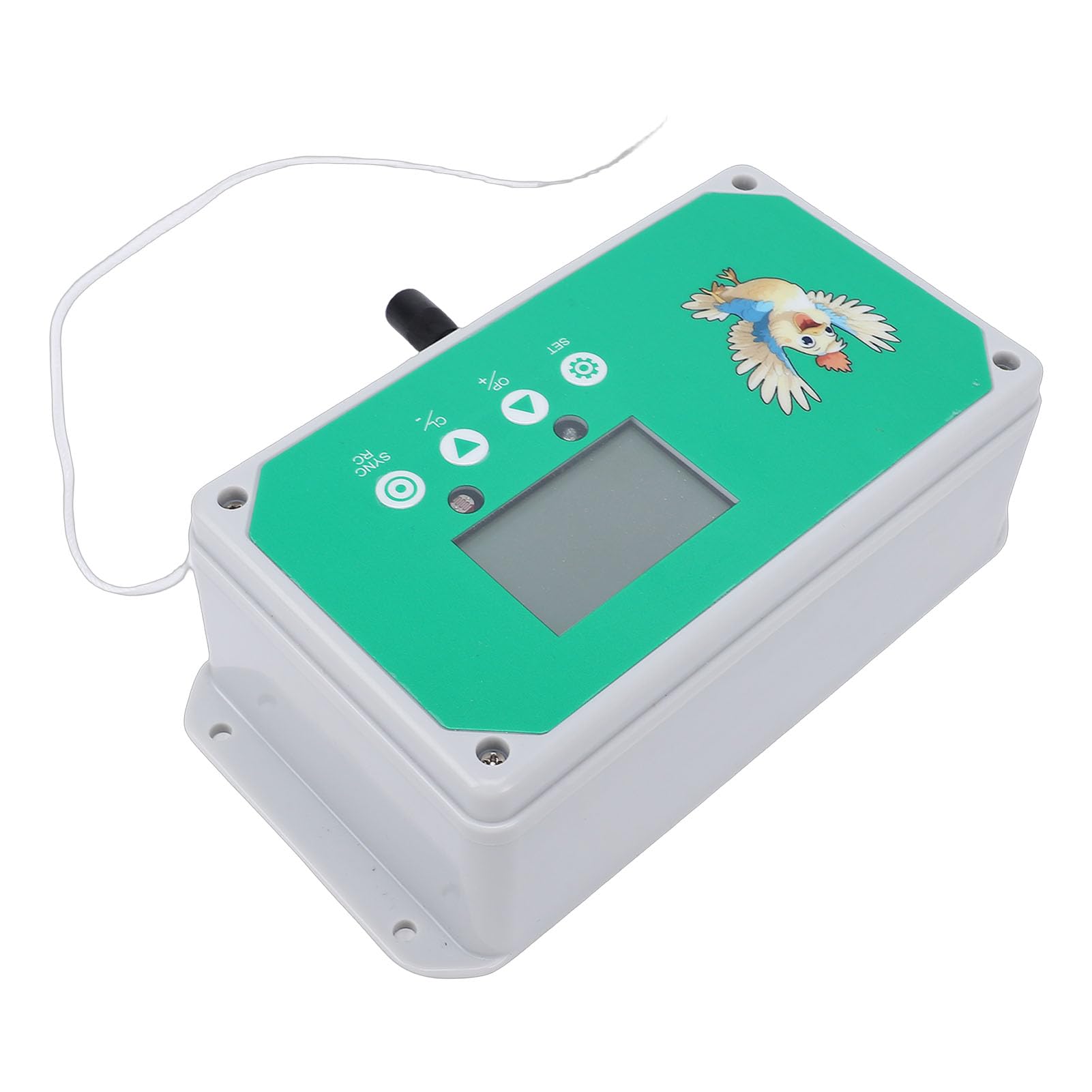 TOPINCN Automatischer Hühnerstall-Türöffner, Programmierbarer Timer, Fernbedienung 50 M, LED-Anzeige, EU-Stecker 100-240V