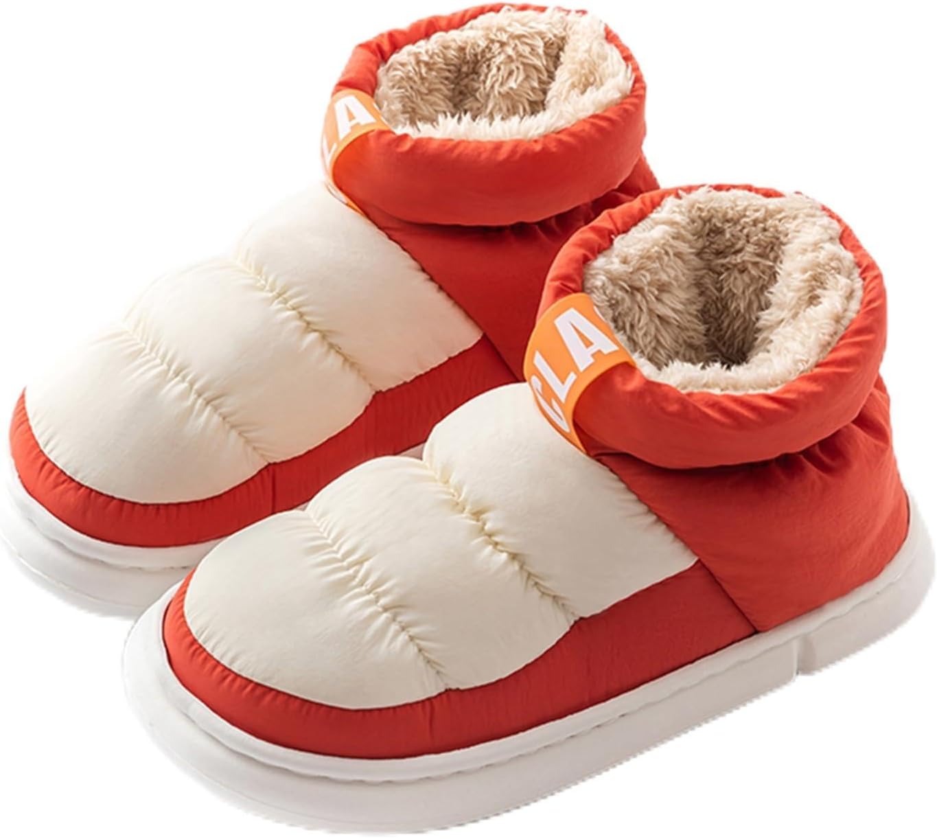 Winter Fleece Lined Slipper Boots for Women,Non-Slip ,Waterproof Indoor Outdoor Plush Footwear,Winter Cozy Christmas Gifts