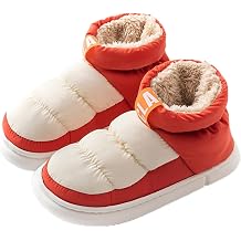 Winter Fleece Lined Slipper Boots for Women,Non-Slip ,Waterproof Indoor Outdoor Plush Footwear,Winter Cozy Christmas Gifts