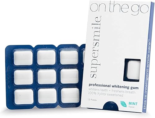 Supersmile Supersmile - Goma de mascar blanqueadora profesional, 12 unidades