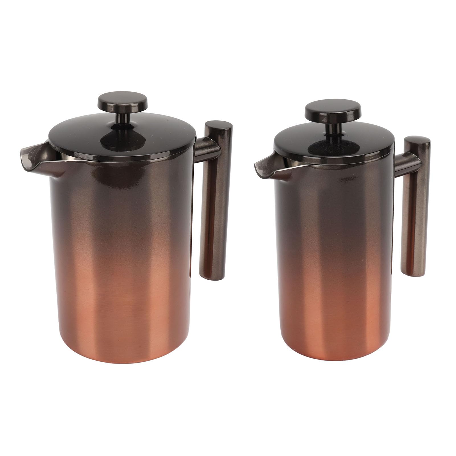 Tissting Caffettiera French Press, Caffettiera in Acciaio Inossidabile 304 Doppia Parete con Filtro Riutilizzabile 350ml/800ml per caffè, tè, Latte per Casa, Ufficio, Campeggio