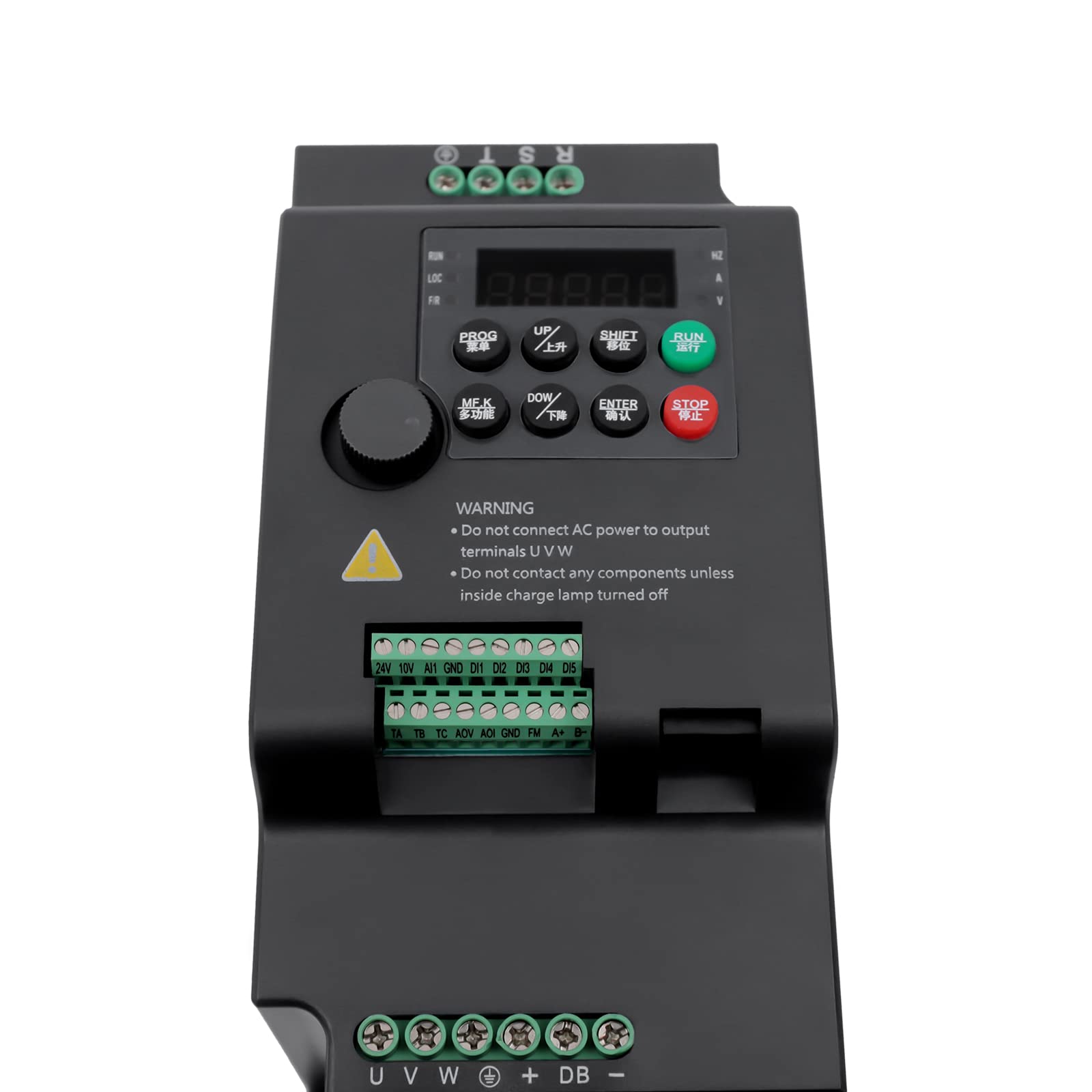 Convertidor de frecuencia, Variador de frecuencia, VFD con frecuencia variable, convertidor de frecuencia universal para motor de 3 fases (380 V, 7,5 HP, 5,5 KW)