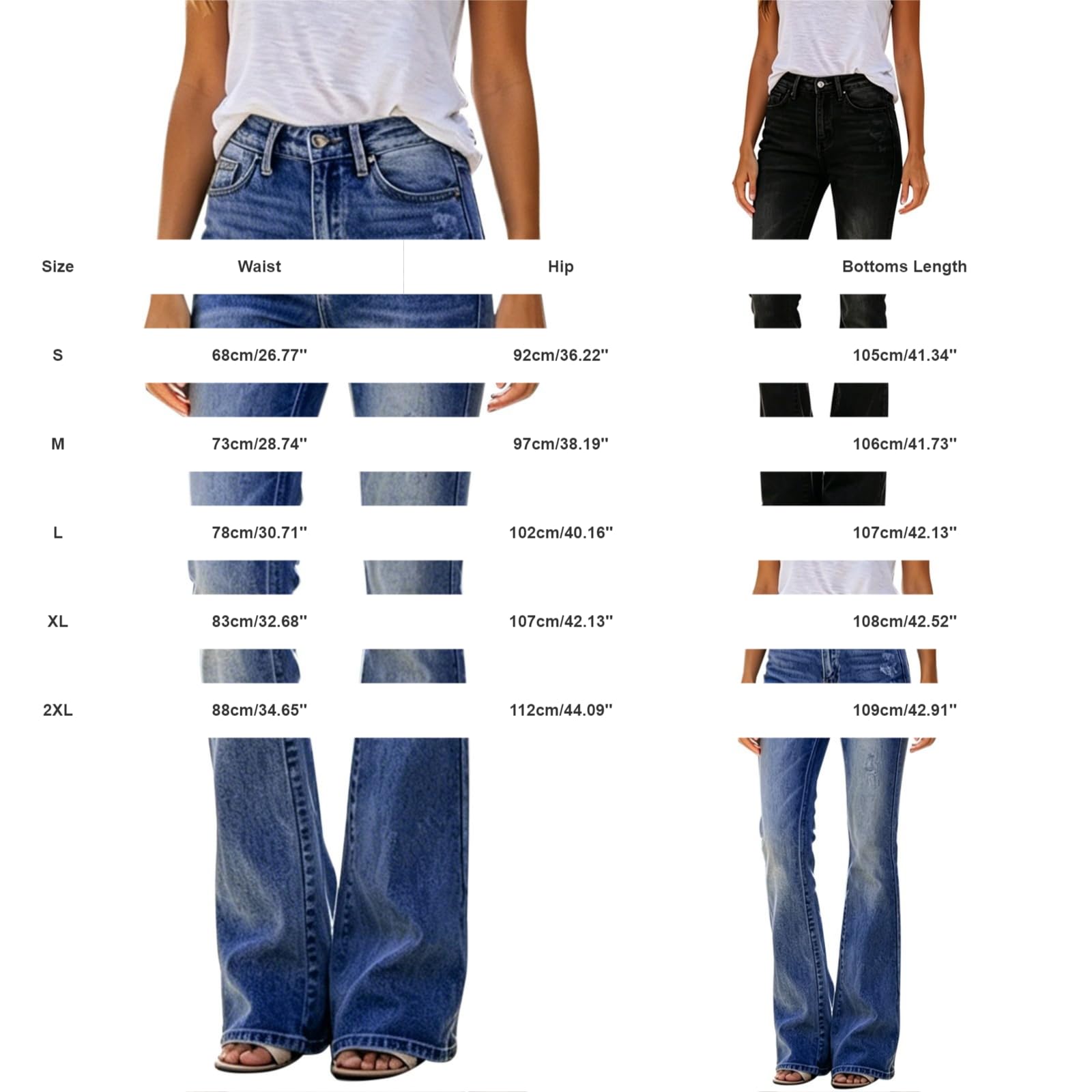Jeans Donna Leggeri Jeans Baggy Leggeri Curvy Pantaloni Elasticizzati Gamba Larga Casual Wide Leg Pantaloni Denim Vita Alta Larghi Taglie Forti con Tasche Pants Comodi Eleganti Vintage