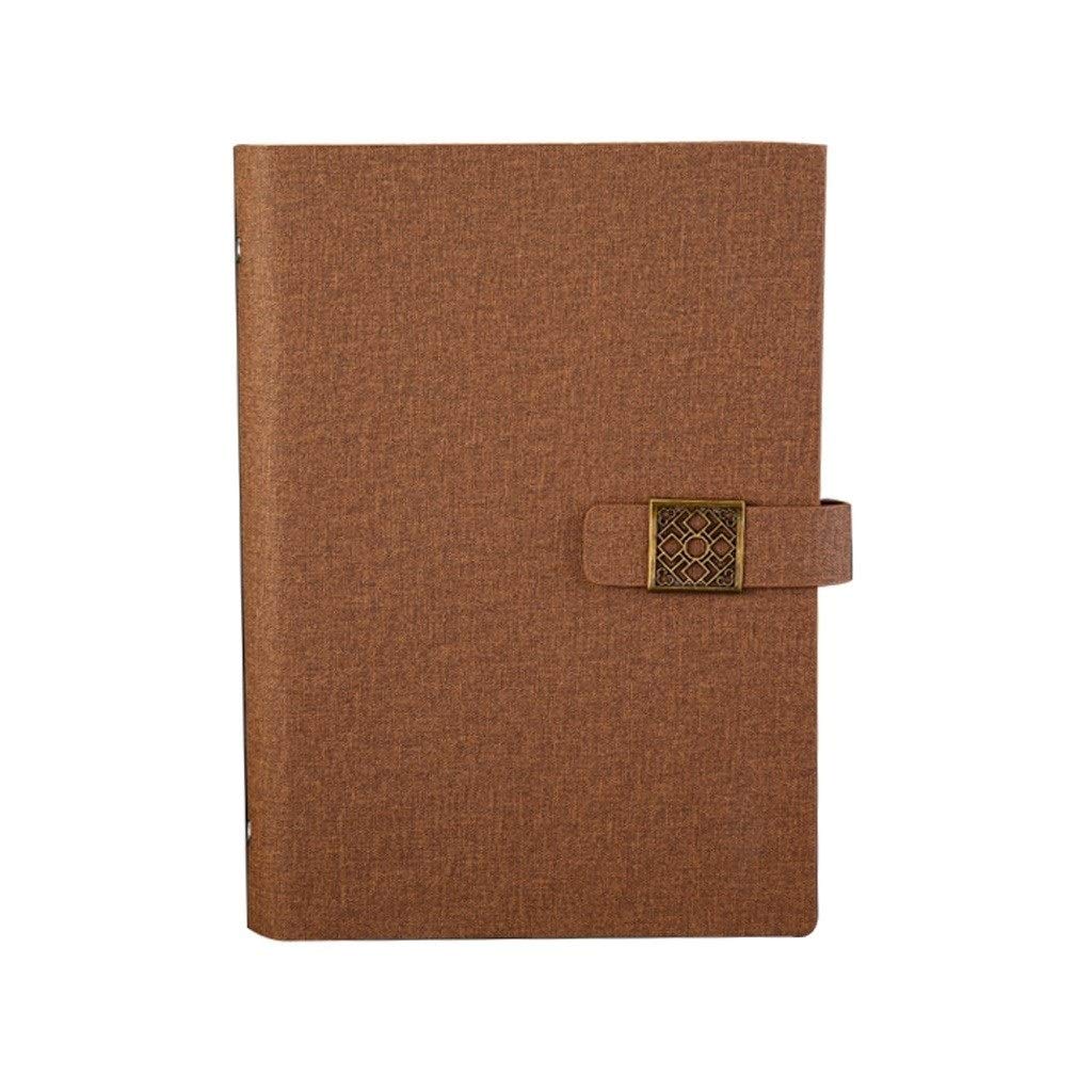 Notebooki okładka ze skóry PU notatnik pamiętnik do pisania A5 notatnik biznesowy 58 arkuszy papieru (kolor: A)