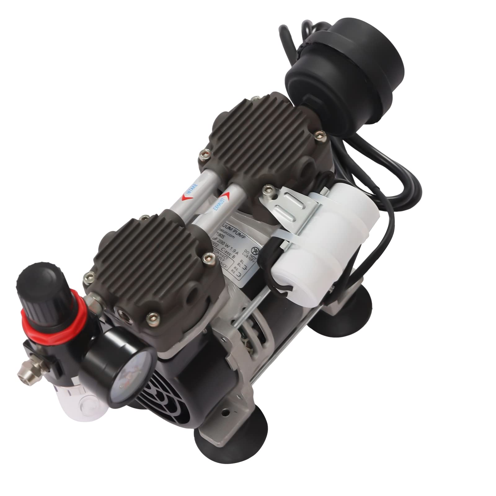 Ölfreie Labor-Vakuumpumpe 230W 1.1A Ölfrei Labor Unterdruckpumpe 1400R/min Lab Diaphragm Vacuum Pump -90Kpa Luftpumpe Kompressorpumpe